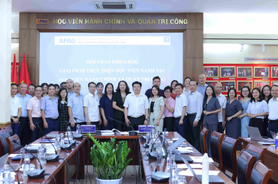 Hội thảo khoa học: Giải pháp thực hiện Học viện Xanh tại Học viện Hành chính và Quản trị công trong giai đoạn hiện nay