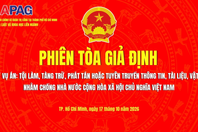 Phiên tòa giả định với chủ đề “Xét xử vụ án: Tội làm, tàng trữ, phát tán hoặc tuyên truyền thông tin, tài liệu, vật phẩm nhằm chống Nhà nước Cộng hòa xã hội chủ nghĩa Việt Nam”