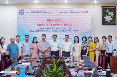 Khai mạc Khảo sát chính thức đánh giá ngoài cơ sở giáo dục tại Học viện Hành chính và Quản trị công
