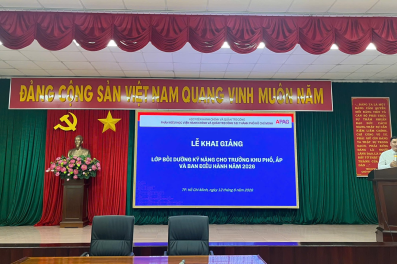 KHAI GIẢNG LỚP BỒI DƯỠNG KỸ NĂNG NGHIỆP VỤ CHO TRƯỞNG KHU PHỐ, ẤP, BAN ĐIỀU HÀNH NĂM 2026