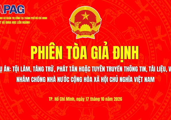 Phiên tòa giả định với chủ đề “Xét xử vụ án: Tội làm, tàng trữ, phát tán hoặc tuyên truyền thông tin, tài liệu, vật phẩm nhằm chống Nhà nước Cộng hòa xã hội chủ nghĩa Việt Nam”