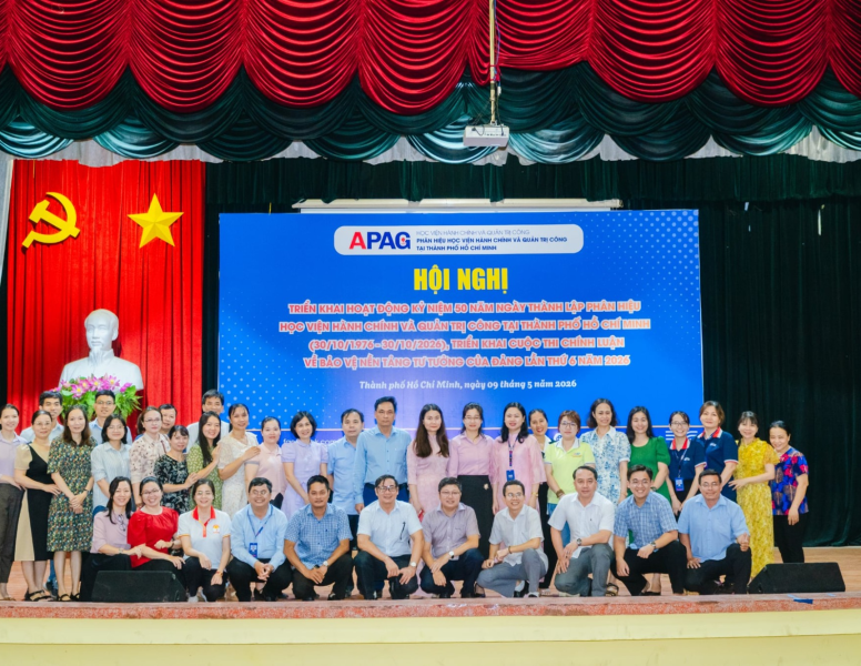 KỶ NIỆM 50 NĂM NGÀY THÀNH LẬP PHÂN HIỆU HỌC VIỆN HÀNH CHÍNH VÀ QUẢN TRỊ CÔNG TẠI TP. HỒ CHÍ MINH